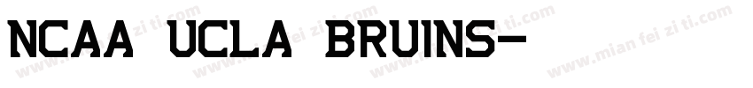 NCAA UCLA Bruins字体转换